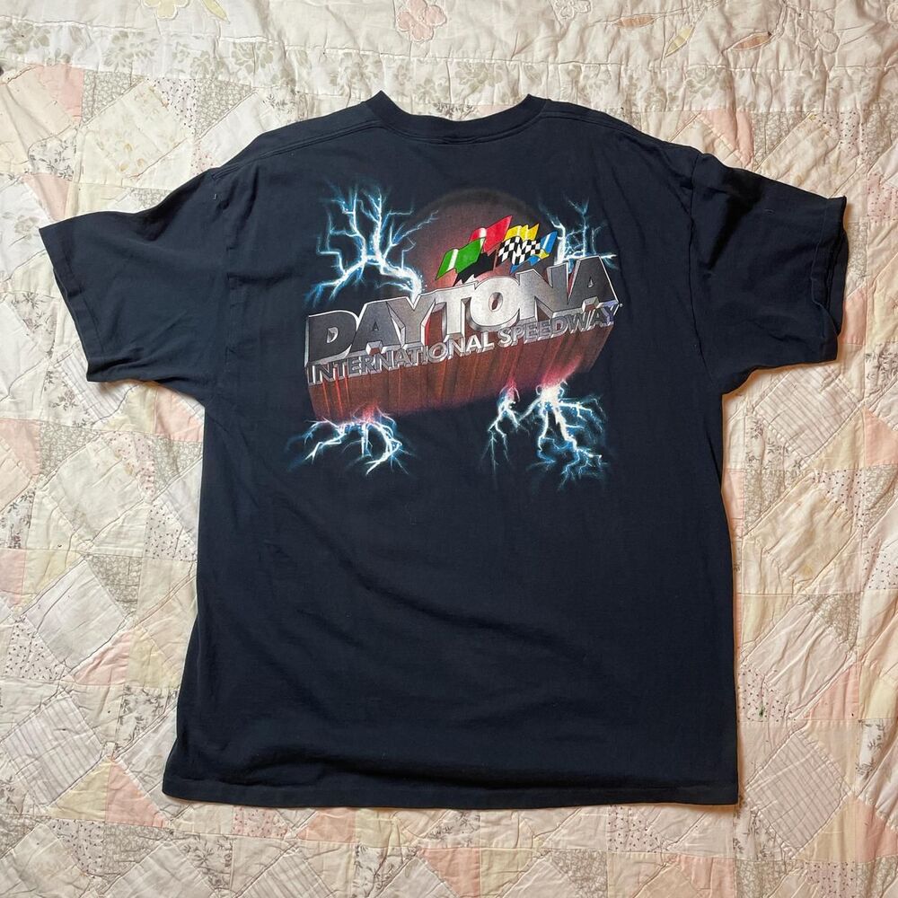 vintage 90s delta triangle daytona international speedway nascar racing tee XXL